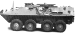 Trident 90012 HO Military United States Marine Corps Modern Light Armored Vehicles LAV LAV-M Mortar