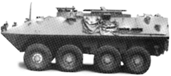 Trident 90012 HO Military United States Marine Corps Modern Light Armored Vehicles LAV LAV-M Mortar