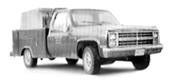 Trident 90017 HO American Pick-Up Trucks Chevrolet With Utility Body (Chassis) TDN90017 Trident