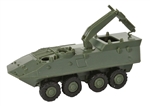 Trident 90027 HO Military United States Marine Corps Modern Light Armored Vehicles LAV-R Recovery Reconnaissance with Boom Crane