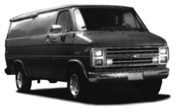 Trident 900461 HO Chevrolet Vans Cargo (white) TDN900461 Trident