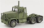 Trident 90051 HO Military US/NATO Modern Heavy Trucks M915 Conventional 3-Axle Semi-Tractor wo/ Trailer Green