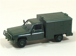 Trident 90052 HO Military US/NATO Modern Light Trucks M1031 Field Shop Vehicle Chevrolet Pick-Up w/ Utility Body Green