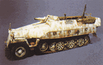 Trident 90092 HO German Army WWII SdKfz 251 Series Half-Tracks 251/9 Armored Carrier w/ Self-Propelled Gun