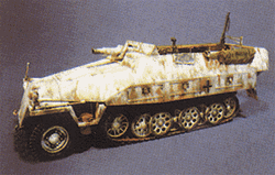 Trident 90092 HO German Army WWII SdKfz 251 Series Half-Tracks 251/9 Armored Carrier w/ Self-Propelled Gun