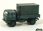 Trident 90125 HO Military US/NATO Medium Tactical Vehicles/Trucks Assembled Plastic M1079 2.5-Ton Single Axle Flatbed Van with S-280 Shelter Load