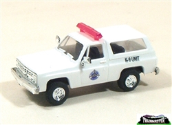 Trident 90132 HO Chevrolet Blazer Emergency Police Vehicles Nebraska State Police K-9 Unit