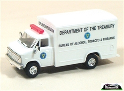 Trident 90152 HO Chevrolet Vans Emergency Department of the Treasury Bureau of Alcohol Tobacco & Firearms Explosive Investigation Unit