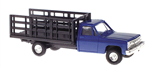 Trident 901532 HO Chevrolet Pick-Up with Stakebed Body Blue TDN901532 Trident