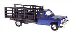 Trident 901532 HO Chevrolet Pick-Up with Stakebed Body Blue TDN901532 Trident