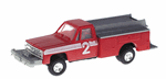 Trident 901632 HO Brush Off-Road Fire Pumper Emegency Fire Vehicles #2 Stripe & Lettering Flatbed