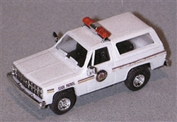 Trident 90211 HO Chevrolet Blazer Emergency Police Vehicles North Dakota Highway Patrol white