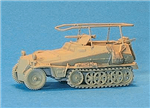 Trident 90249 HO Military Former German Army WWII SdKfz 250 Series Half-Tracks 250/3 Armored Personnel Carrier Radio Command Unit Early Model