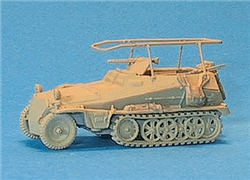 Trident 90249 HO Military Former German Army WWII SdKfz 250 Series Half-Tracks 250/3 Armored Personnel Carrier Radio Command Unit Early Model