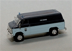 Trident 90342 HO Chevrolet Van Emergency Police Vehicles Maine State Police
