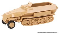 Trident 90396 HO Sdkfz 251 Series Half-Track German Army Kit 3 Model C Armored Personnel Carrrier Command Unit w/ Radio