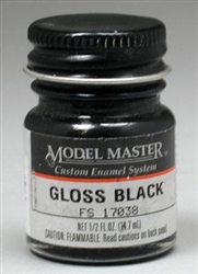 Testor 1747 Gloss Black 17038 1/2 oz