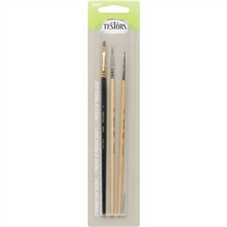 Testor 281207 3 Piece Premium Assorted Brush Set