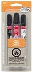 Testor 281239 Enamel Marker Set 1 Each Gloss Black Gloss Red Gloss White