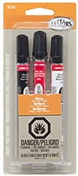 Testor 281239 Enamel Marker Set 1 Each Gloss Black Gloss Red Gloss White