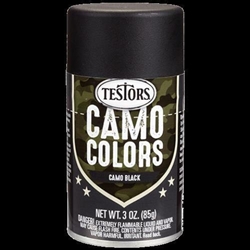 Testor 342304 3 oz Camouflage Spray Black