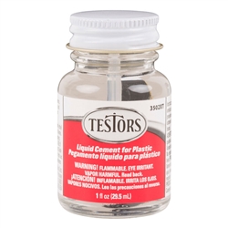 Testor 3502XT Testor 3502 Finished-Product Cement Adhesives Liquid Plastic Cement 1Oz  Bottle W/ English/Spanish Labeling
