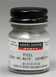 Testor 4679 Steel Paint 1/2 oz