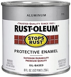 Testor 7715730 Stops Rust Paint & Rust Prevention 8oz Can Aluminum