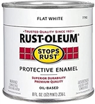 Testor 7790730 Stops Rust Spray Paint & Rust Prevention 8oz Can Flat White