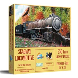 Train Enthusiast 61704 Skagway Locomotive Jigsaw Puzzle 550 Pieces