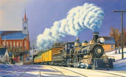 Train Enthusiast 69942 Winter Arrival Train Puzzle 1000 Pieces