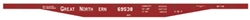 Tichy 10007N6 N Railroad Decal Set 6-Pack Great Northern 43' 69500 Series Flatcar