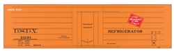 Tichy 10018 HO Railroad Decal Set Milwaukee Road/DSDX Ribbed-Side Reefers