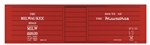 Tichy 10021N6 N Railroad Decal Set 6-Pack Milwaukee Road Ribbed-Side Boxcar w/Hiawathas Slogan