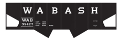 Tichy 10027 HO Railroad Decal Set Wabash USRA 2-Bay Hopper