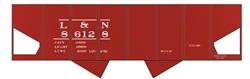 Tichy 10031N N Railroad Decal Set Louisville & Nashville USRA 2-Bay Hopper