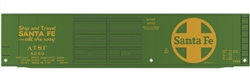 Tichy 10073 HO Railroad Decal Set Santa Fe 50' Express Boxcar Green Car Large Logo Ship & Travel Slogan