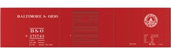 Tichy 10076 HO Railroad Decal Set Baltimore & Ohio Class M26c 40' Boxcar 13 States Logo