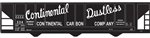 Tichy 10124 HO Railroad Decal Set Continental Carbon Co. Covered Hopper