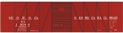 Tichy 10167N N Railroad Decal Set Georgia Railroad USRA 40' Single-Sheathed Boxcar 293-10167N