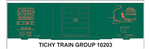 Tichy 10203 HO Railroad Decal Set Elgin Joliet & Eastern 40' Steel Car Map Around Chicago Logo