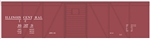 Tichy 10230 HO Railroad Decal Set Illinois Central 40' Single-Door Single-Sheathed Boxcar Boxcar Red No Logo