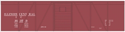 Tichy 10230 HO Railroad Decal Set Illinois Central 40' Single-Door Single-Sheathed Boxcar Boxcar Red No Logo