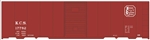 Tichy 10235 HO Railroad Decal Set Kansas City Southern 40' Steel Boxcar Boxcar Red Car Octagon Logo