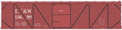 Tichy 10241N N Railroad Decal Set Louisville & Nashville 40' Single-Sheathed Wood Boxcar