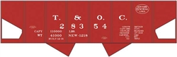 Tichy 10277 HO Railroad Decal Set Toledo and Ohio Central NYC USRA 2-Bay Hopper Boxcar Red Car