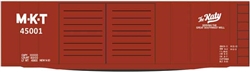 Tichy 10307 HO Railroad Decal Set Missouri-Kansas-Texas 40' Double-Door Steel Boxcar