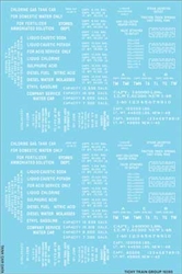 Tichy 10385N N Railroad Decal Set Generic Tank Car Data Lettering