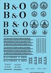 Tichy 10422 HO B&O Roadname Set Black Decal