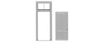Tichy 2035 O 4 Panel Door/Frame/Transom 2/